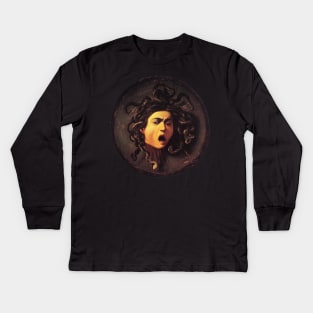 caravaggio - medusa head Kids Long Sleeve T-Shirt